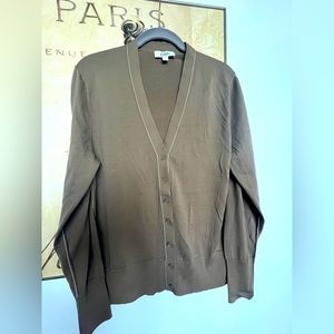 COS new cardigan soft sweater brown